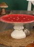 Country Living Red Toadstool & Hedgehog Cake Stand - One Size Image 1