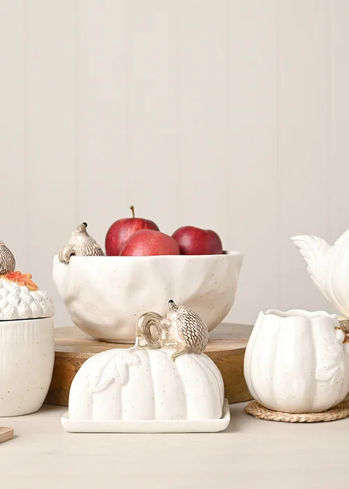 Country Living White Hedgehog Serving Bowl - One Size Image 6