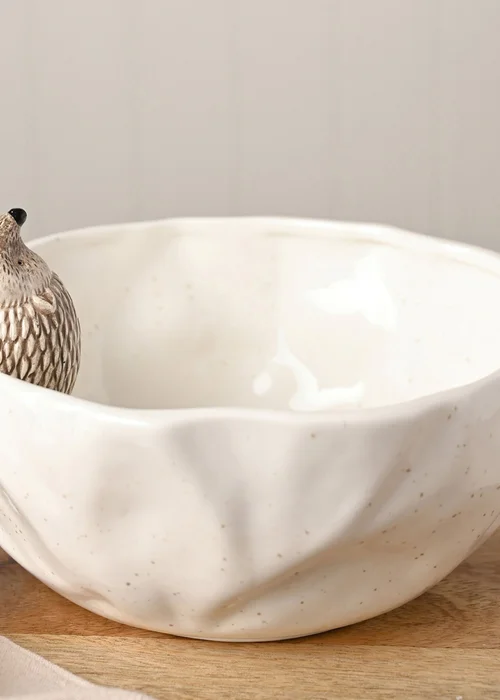 Country Living White Hedgehog Serving Bowl - One Size Image 3
