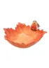 Country Living Orange Robin On A Leaf Serving Bowl - One Size Image 2