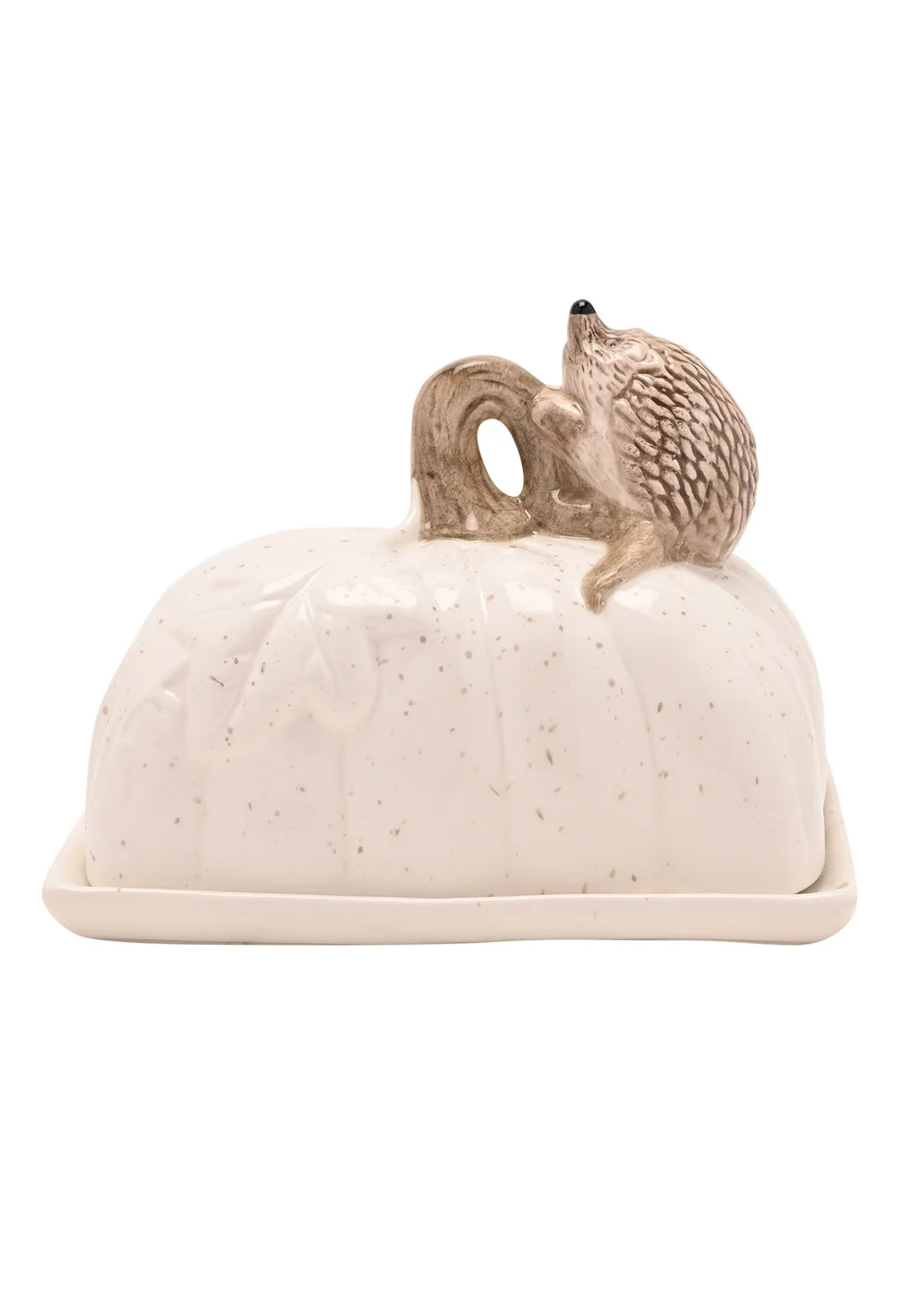 Country Living White Hedgehog Butter Dish - One Size Image 2