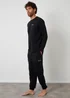Threadbare Black Sweatshirt & Jogger Lounge Set - Extra Large Image 1