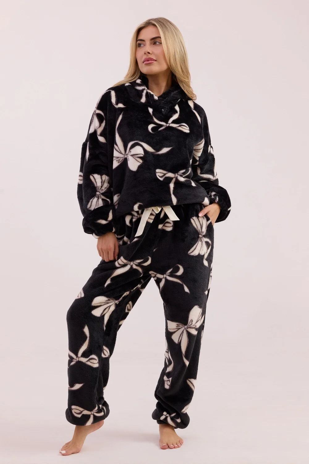 JimJam Black & White Bow Print Twosie - Large/Extra Large Image 3