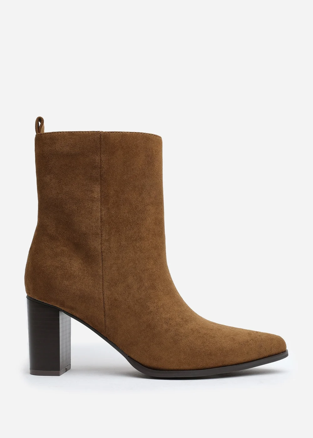Where's That From North Khaki Faux Suede Block Heel Boots - 8 Image 1