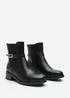 Where's That From Quilla Black PU Ankle Boot - Size 4 Image 3