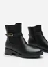 Where's That From Quilla Black PU Ankle Boot - Size 4 Image 4