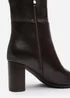 Where's That From Xenia Brown PU Over The Knee Boots - Size 4 Image 5