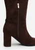 Where's That From Tamsin Brown PU Knee High Boots - Size 8 Image 5
