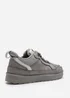 Where's That From Elara Grey Suede Lace-Up Trainers - Size 3 Image 5