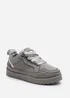 Where's That From Elara Grey Suede Lace-Up Trainers - Size 3 Image 3