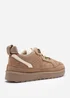 Where's That From Elara Camel Suede Lace-Up Trainers - Size 4 Image 5