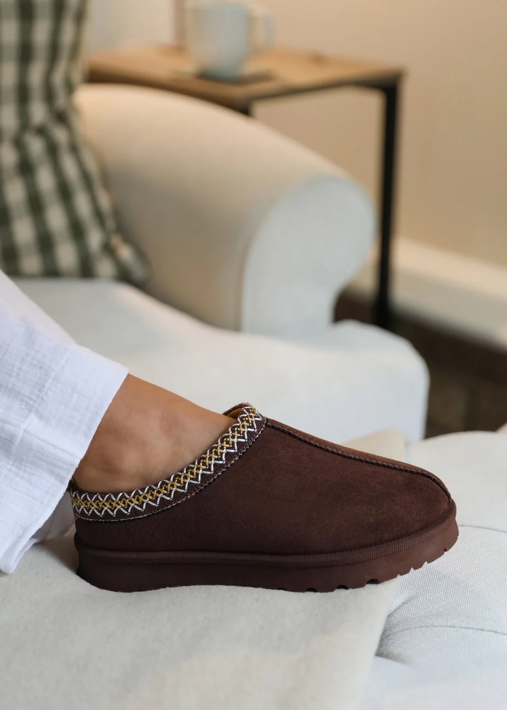 Where's That From Pine Brown Suede Faux Fur Mini Boots - Size 4 Image 1