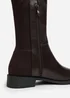 Where's That From Diem Dark Brown PU Over Knee Boots - Size 4 Image 5