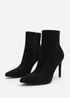 Where's That From Jemima Black Suede Stiletto Ankle Boots - Size 5 Image 3