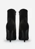 Where's That From Jemima Black Suede Stiletto Ankle Boots - Size 5 Image 4
