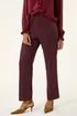 Roman Wine Straight Leg Ponte Trouser - 10 Image 4