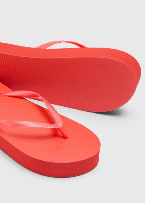 Orange Platform Flip Flops - Small Image 2
