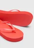 Orange Platform Flip Flops - Small Image 2