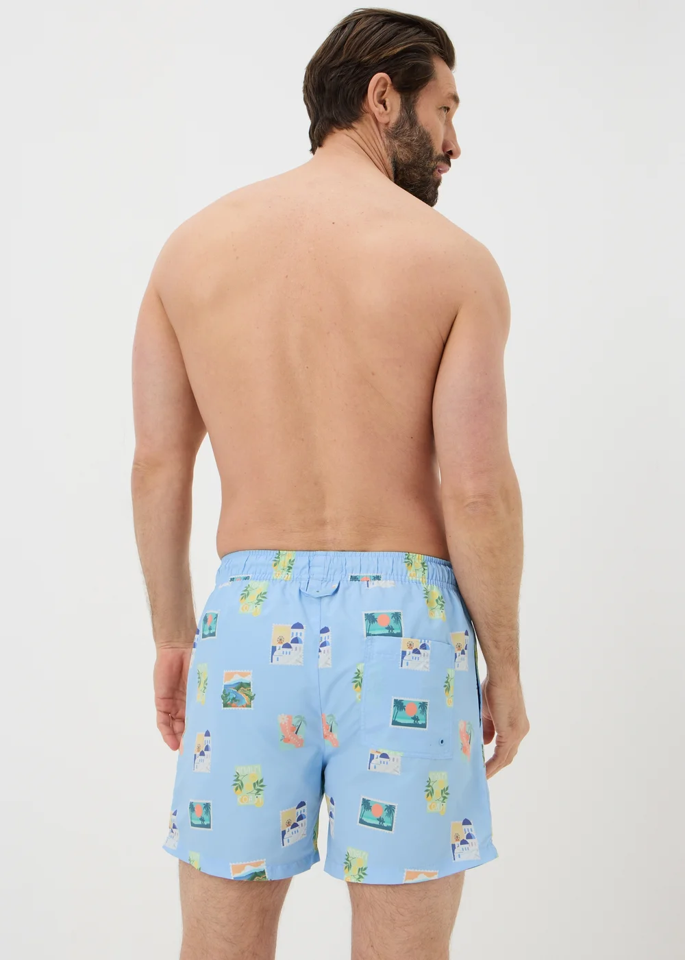 Blue Postcard Essential Regular Fit Swim Shorts - Small Image 2