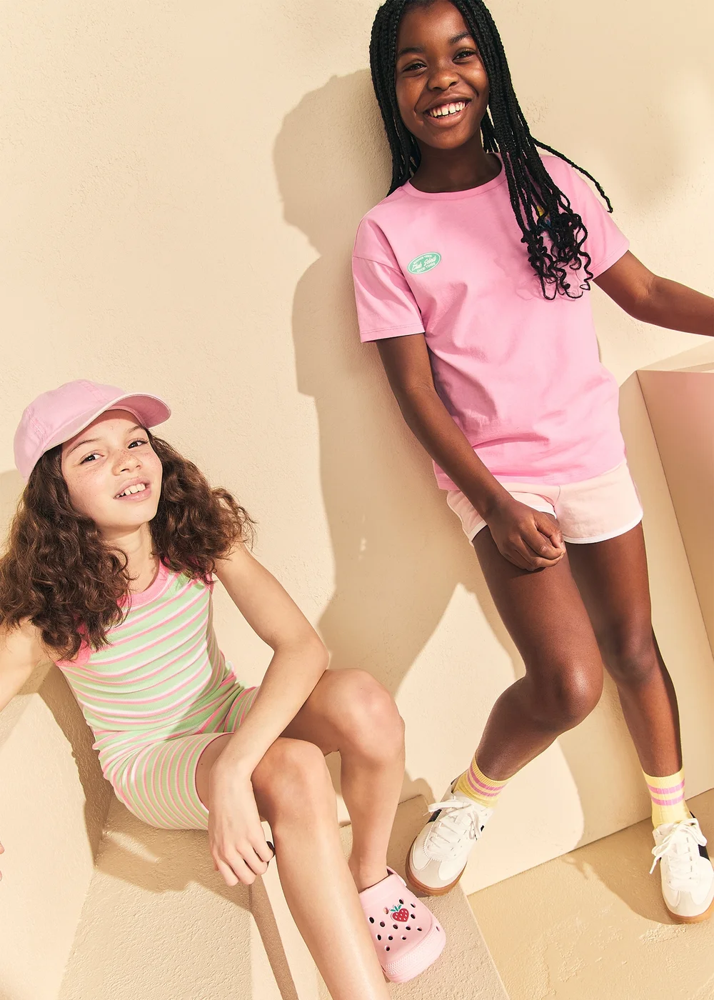 Girls Green Stripe Cycling Shorts (7-15yrs) - Age 11 Years Image 3