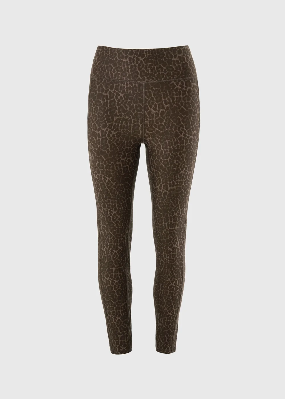 Souluxe Brown Leopard Print Gym Leggings - 20 Image 2