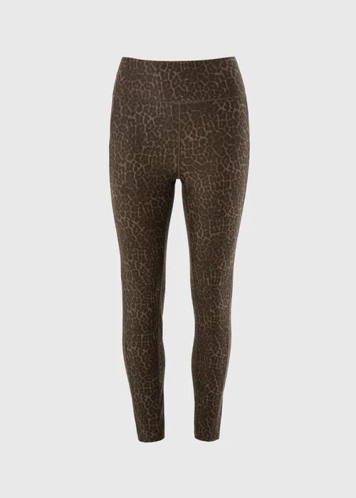 Souluxe Brown Leopard Print Gym Leggings - 20 Image 2
