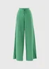 Green Interlock Wide Leg Co Ord Trousers - Size 10 Image 1