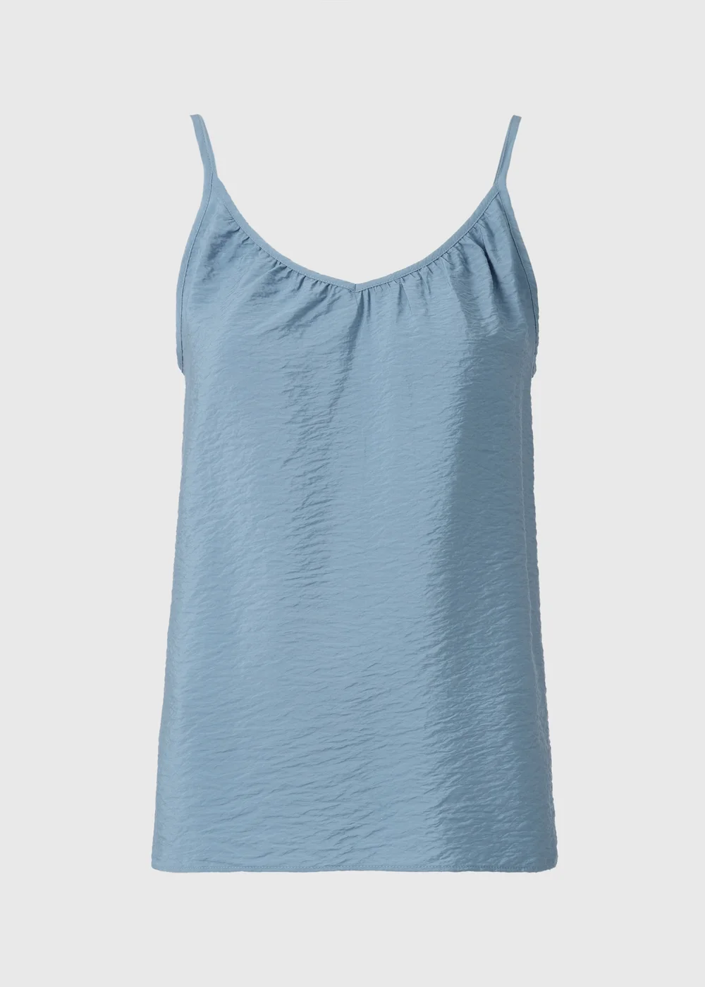 Blue Ruched Cami Top - 26 Image 4