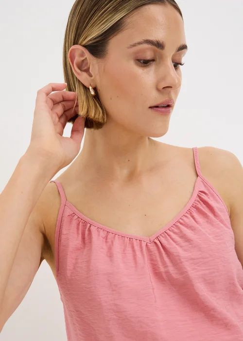 Pink Ruched Cami Top - 14 Image 2