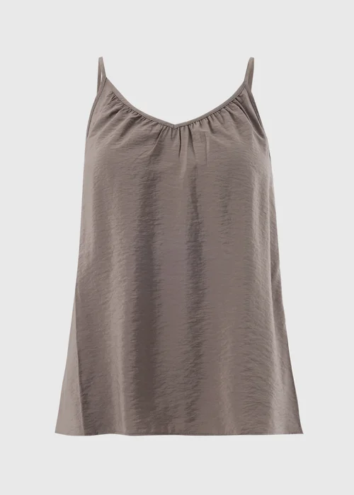 Mocha Ruched Cami Top - 26 Image 4