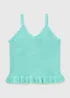 Girls Green Knitted Vest (7-15yrs) - Age 7 Years Image 1