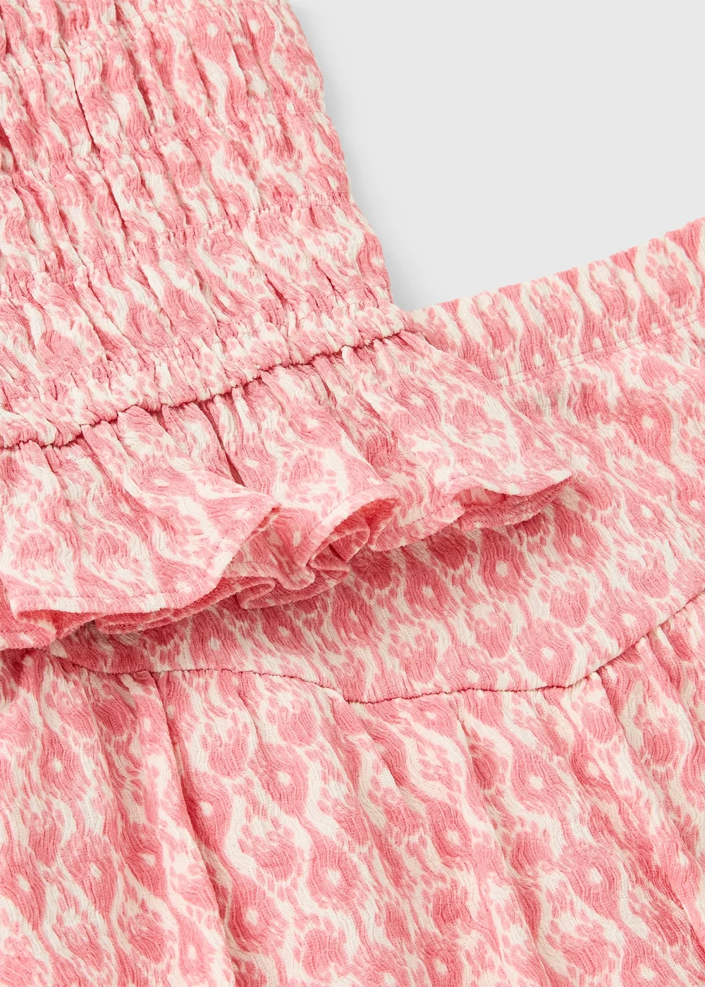 Girls Pink Aztec Crinkle Top Skirt Set (7-15yrs) - 7 Yrs Image 2