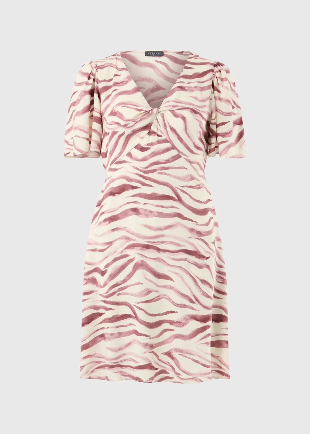 Pink Zebra Print Mini Tea Dress - 10 Image 4