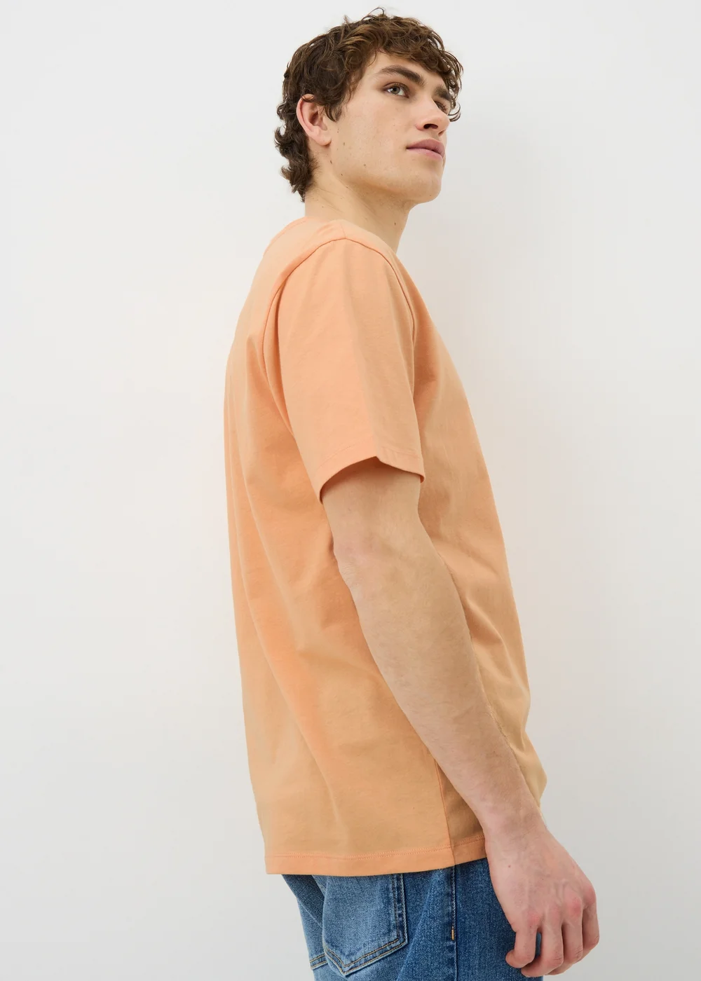 Peach Essential Crew Neck T-Shirt - XS Image 2