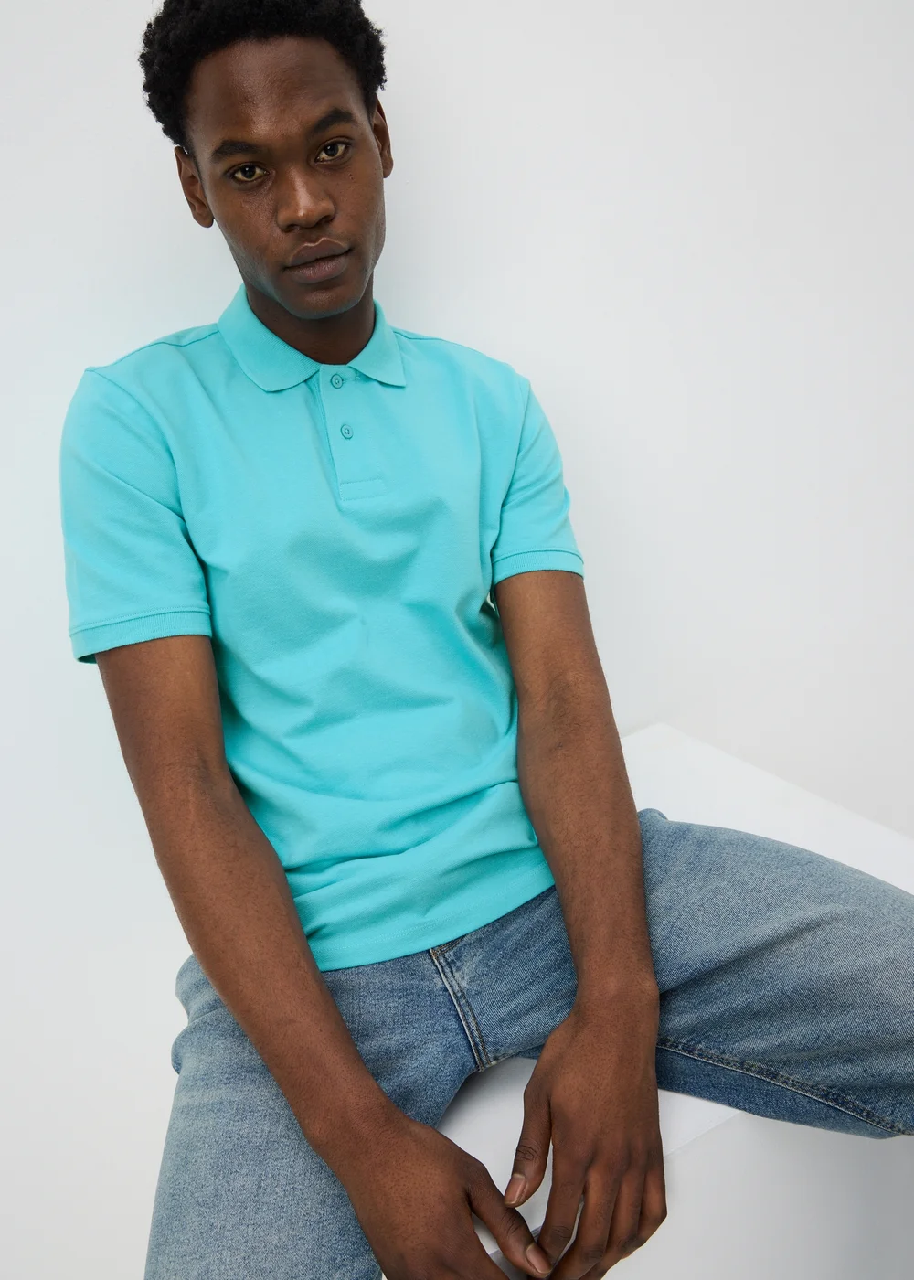 Turquoise Essential Polo Shirt - XS Image 1