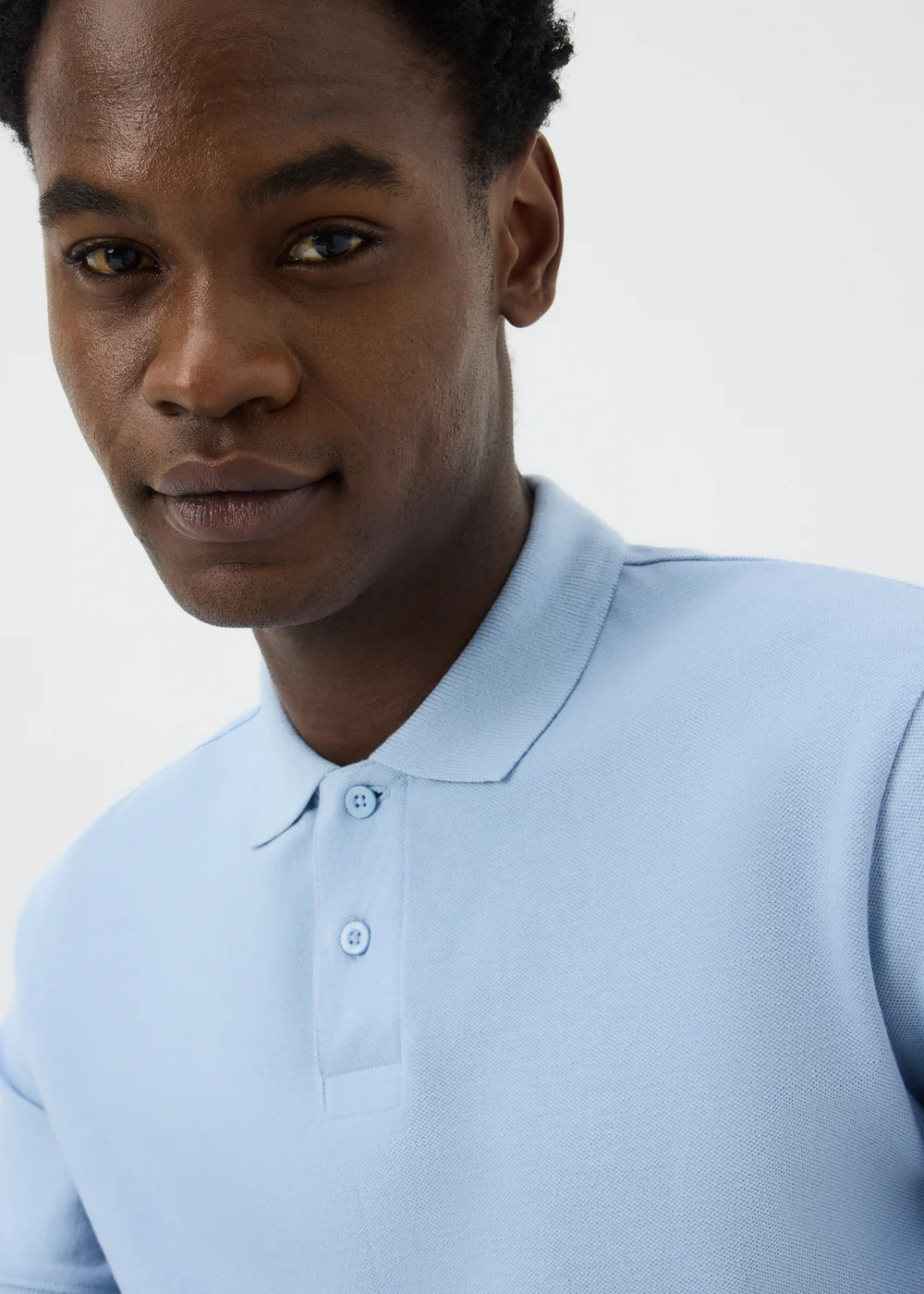 Baby Blue Essential Polo Shirt - XS Image 2