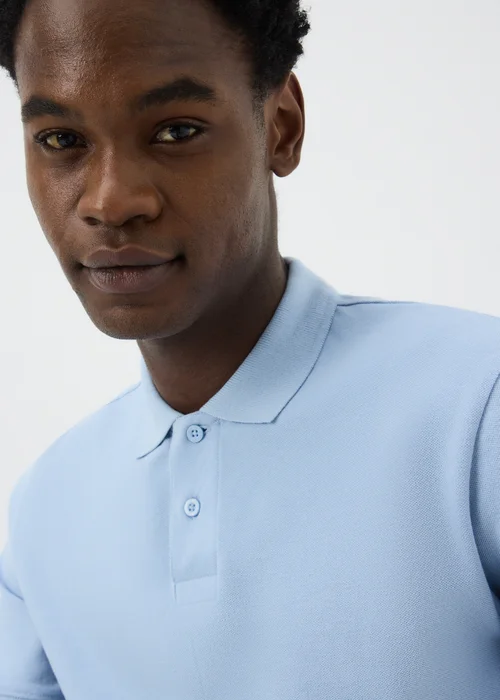 Baby Blue Essential Polo Shirt - XS Image 2