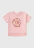 Girls Pink Sequin Shell T-Shirt (1-7yrs) - 1 to 1 half years Image 1