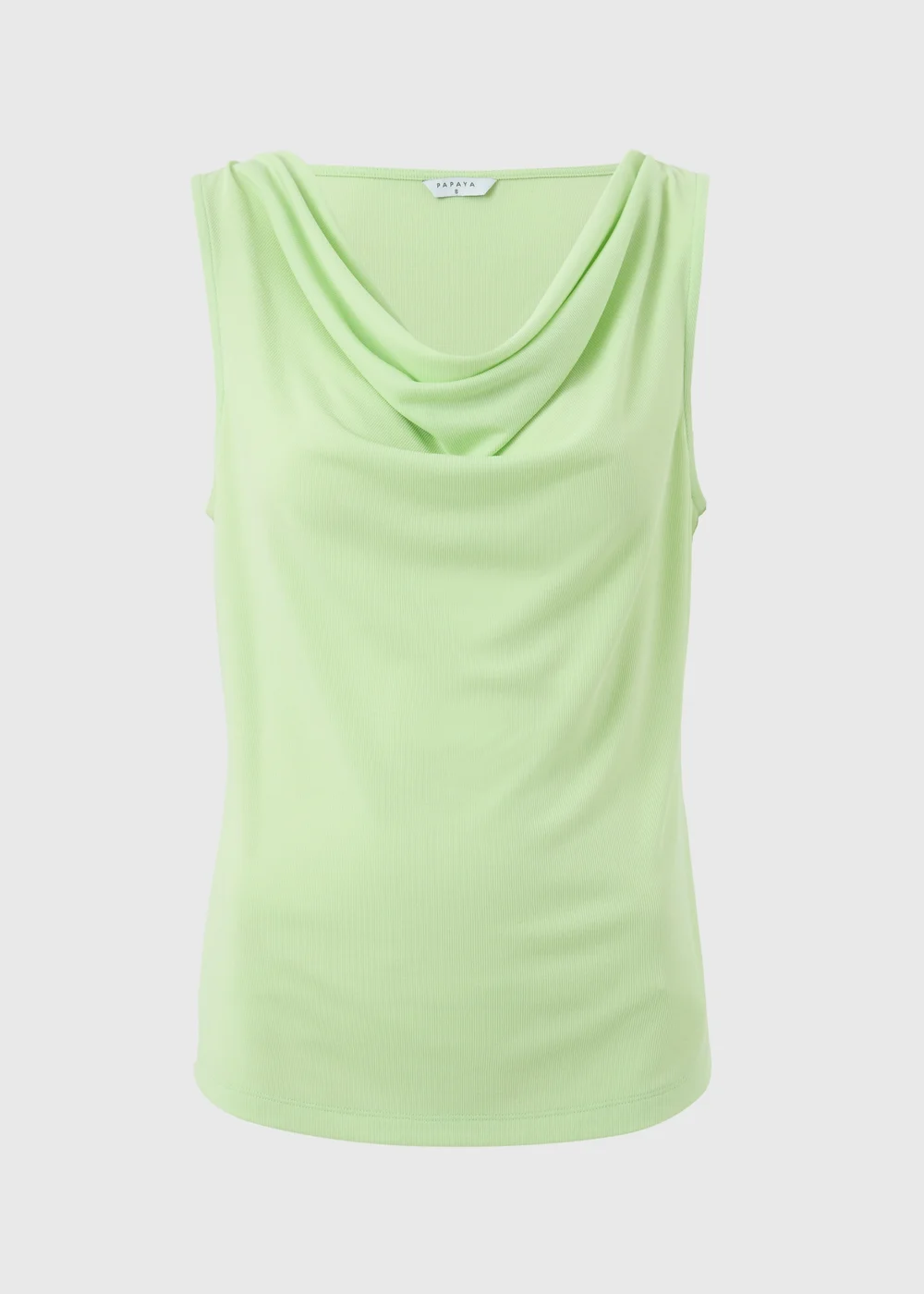 Light Green Cowl Drape Vest Top - 8 Image 4