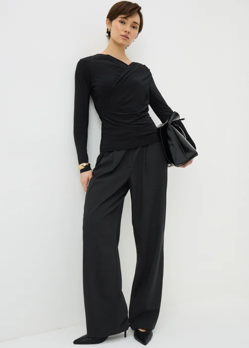 Black Wrap Over Top - Size 8 Image 2