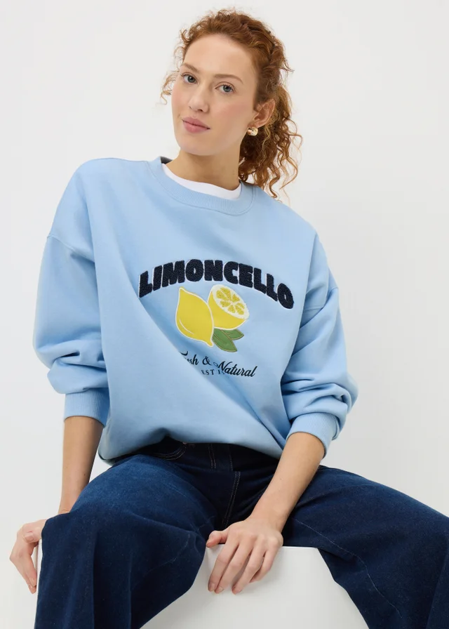 Blue Lemon Graphic Sweatshirt