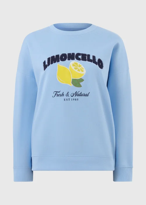Blue Lemon Graphic Sweatshirt - Extra small Image 4