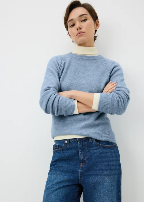 Blue Crew Neck Jumper - Extra small Image 1