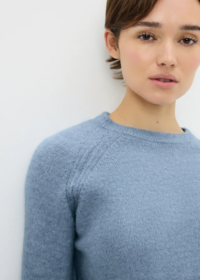 Light Blue Crew Neck Jumper