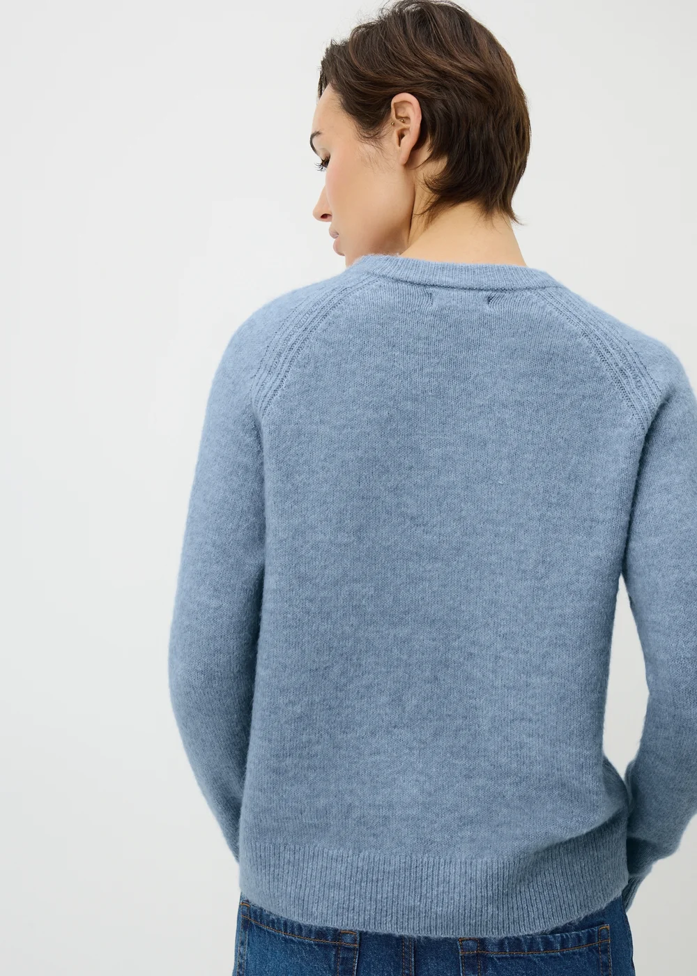 Blue Crew Neck Jumper - Extra small Image 2