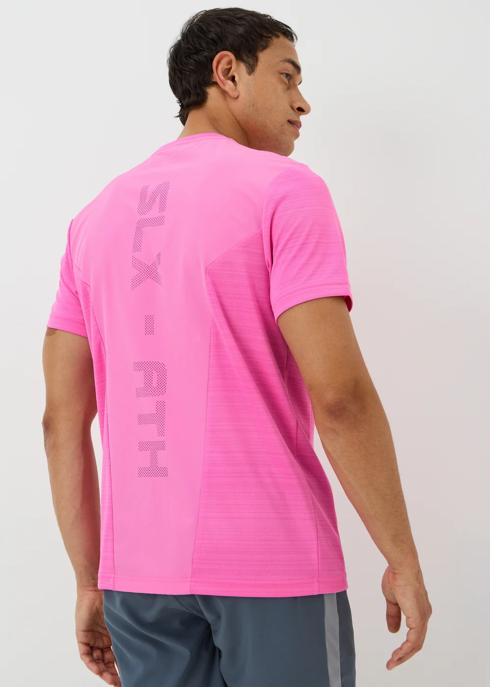 Souluxe Pink Space Dye Sports T-Shirt - S Image 2
