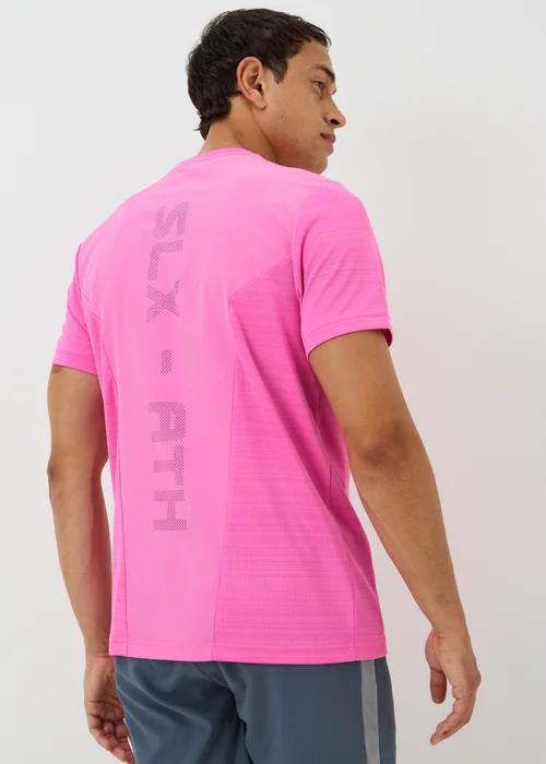 Souluxe Pink Space Dye Sports T-Shirt - S Image 2