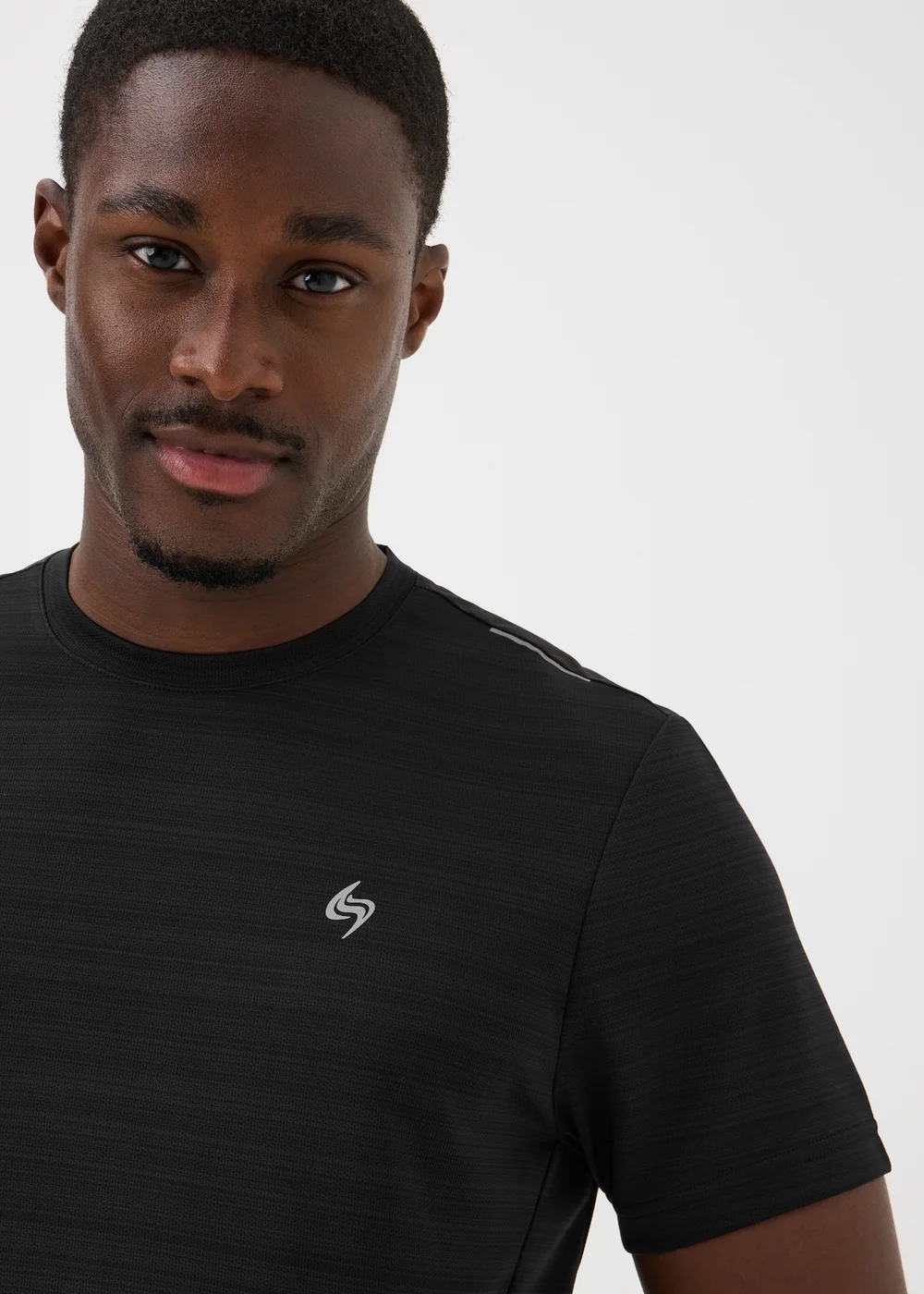 Souluxe Black Space Dye Sports T-Shirt - XS Image 3