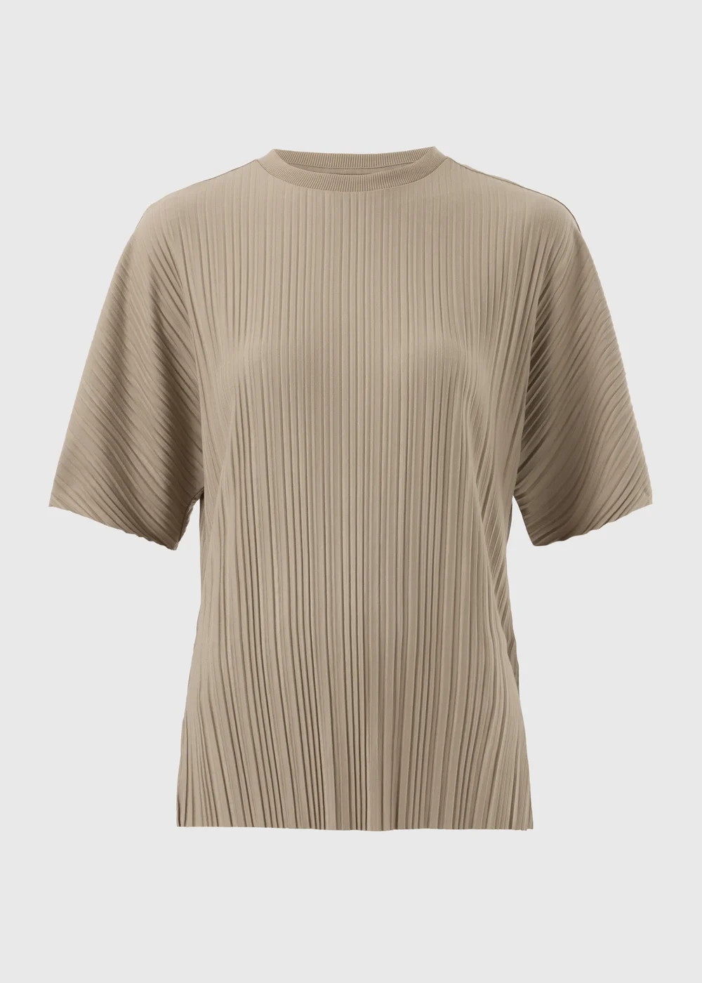 Taupe Plisse Co Ord Top - 10 Image 2
