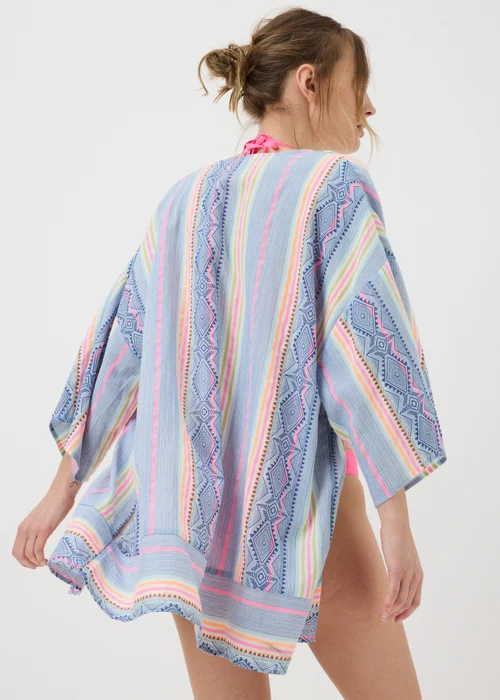 Multicolour Stripe Kaftan - L Image 2